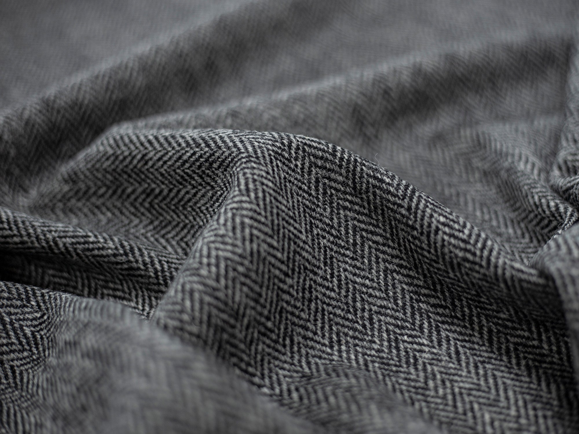 Grey Harris Tweed Fabric | Wool Upholstery Fabric | AAT – All About Tweed