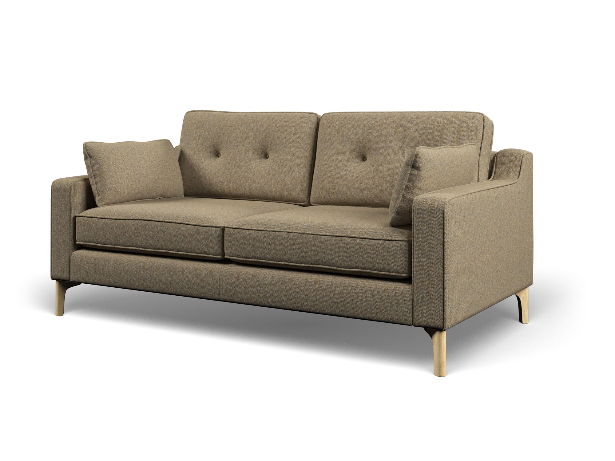 Abraham Moon Herringbone Heather Dalton Large Sofa