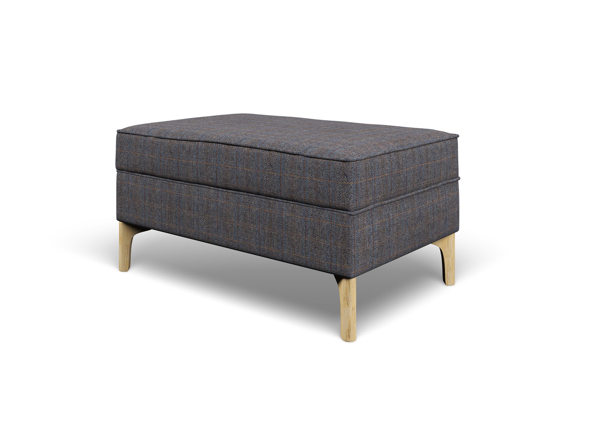 Harris Tweed Herringbone Charcoal Hug Footstool – All About Tweed