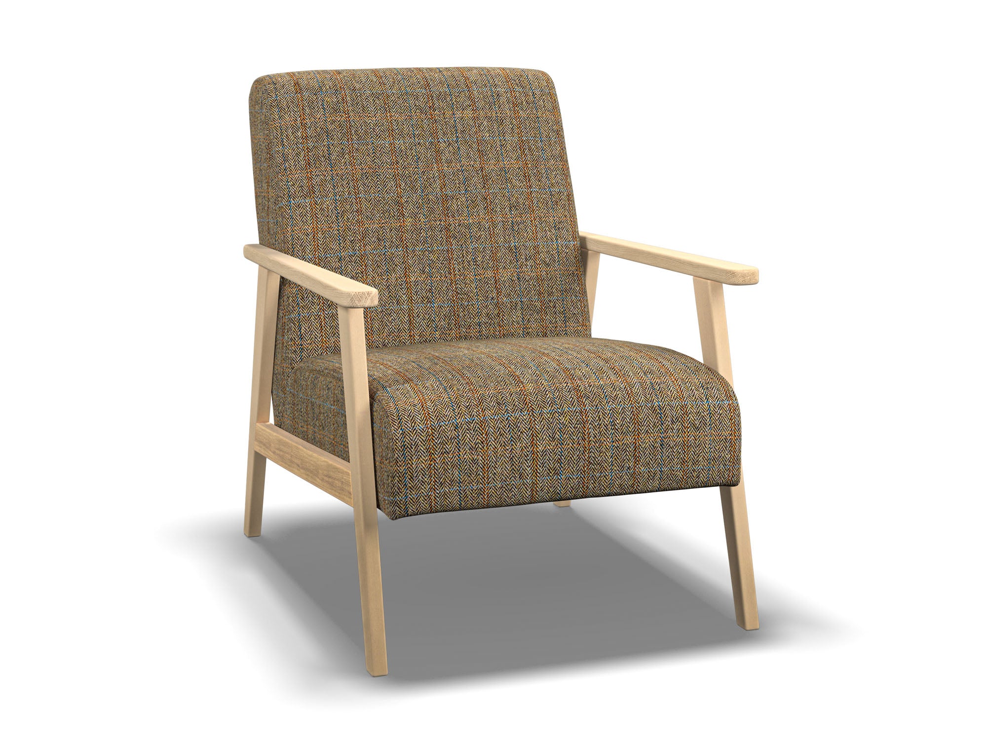 Harris Tweed Herringbone Moss Joran Armchair – All About Tweed
