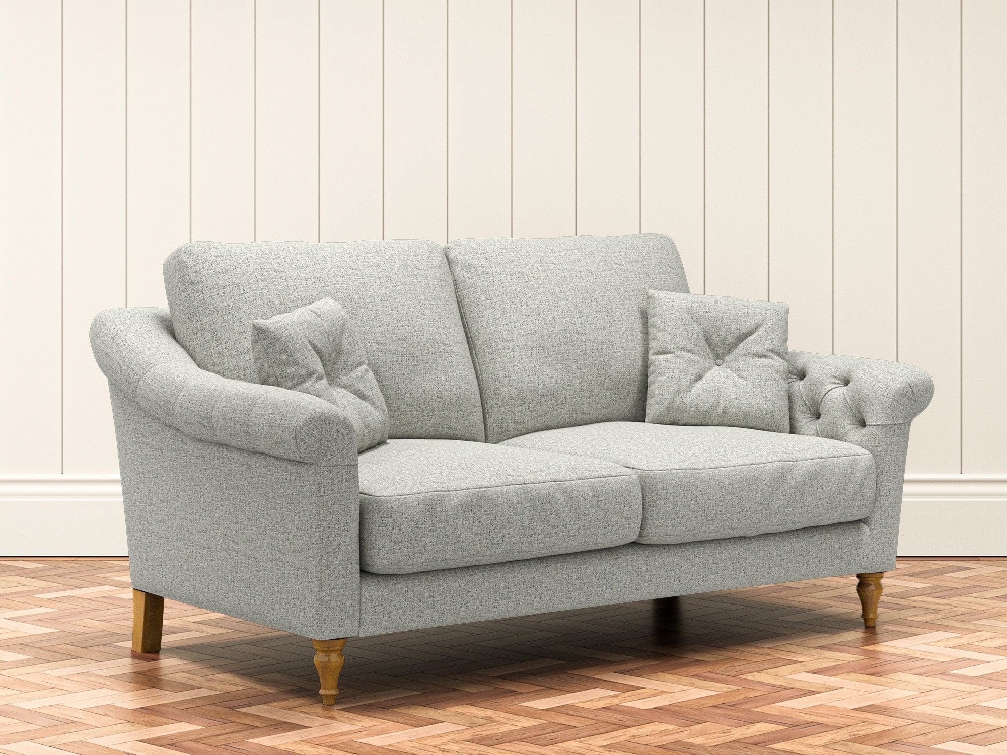 Harris Tweed Harris Light Grey Dalton Medium Sofa – All About Tweed