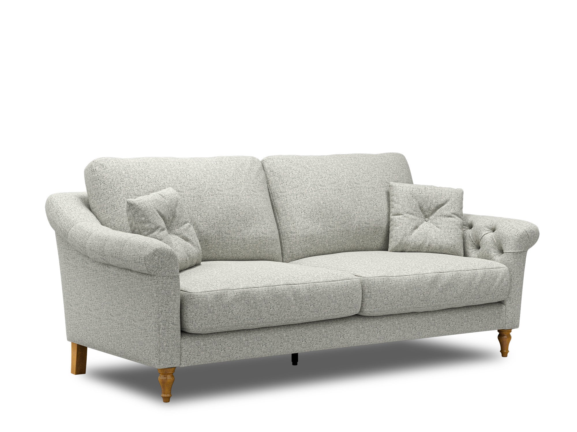 Harris Tweed Harris Light Grey Dalton Large Sofa – All About Tweed
