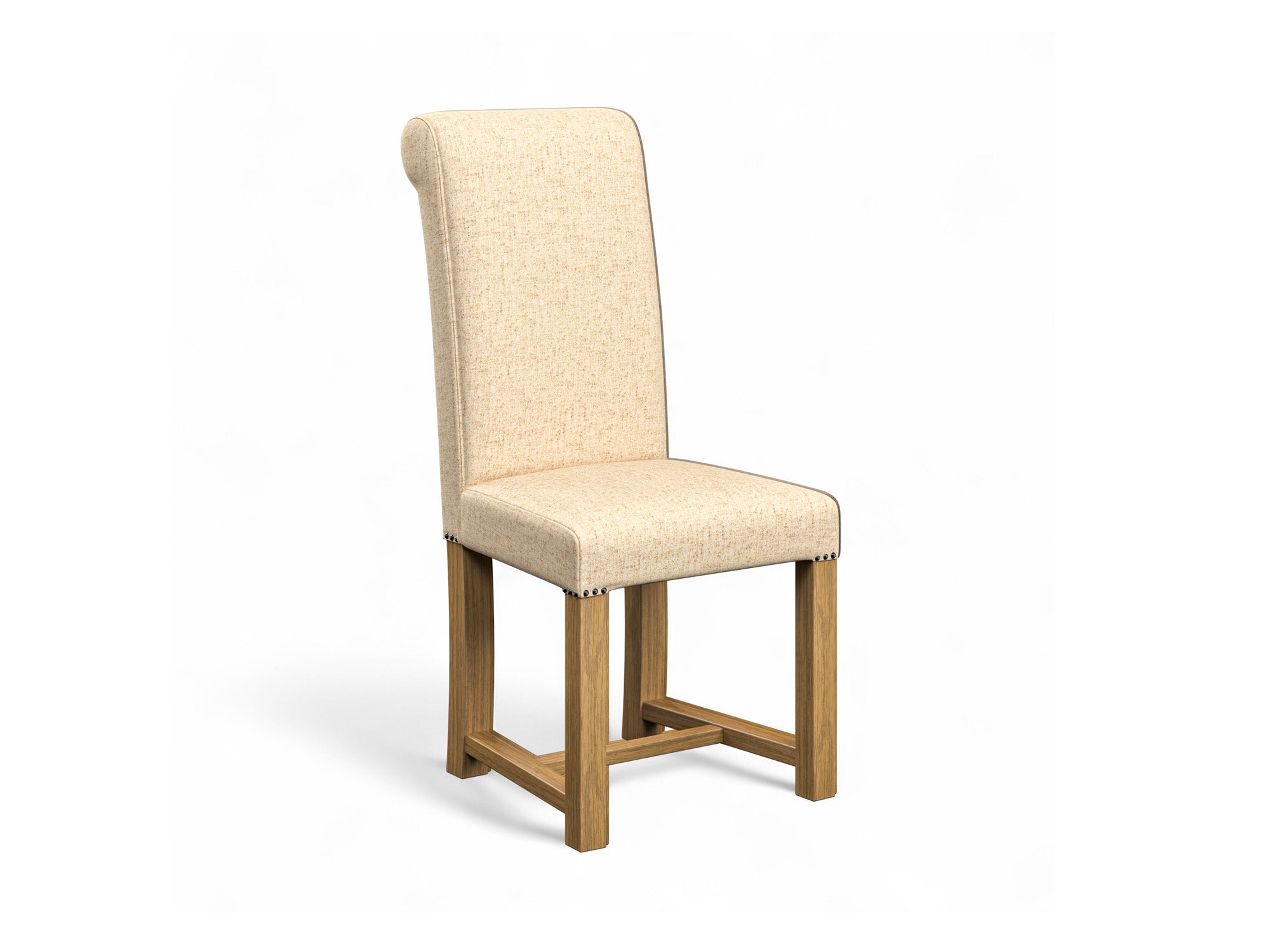 Harris Tweed Hudson Dining Chair in Herringbone Moss
