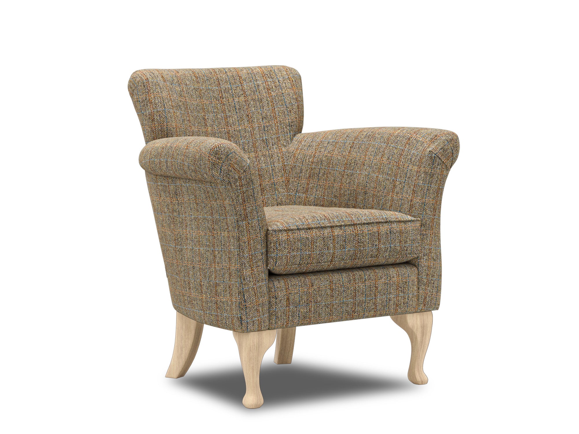 Harris Tweed Herringbone Moss Fabian Armchair – All About Tweed
