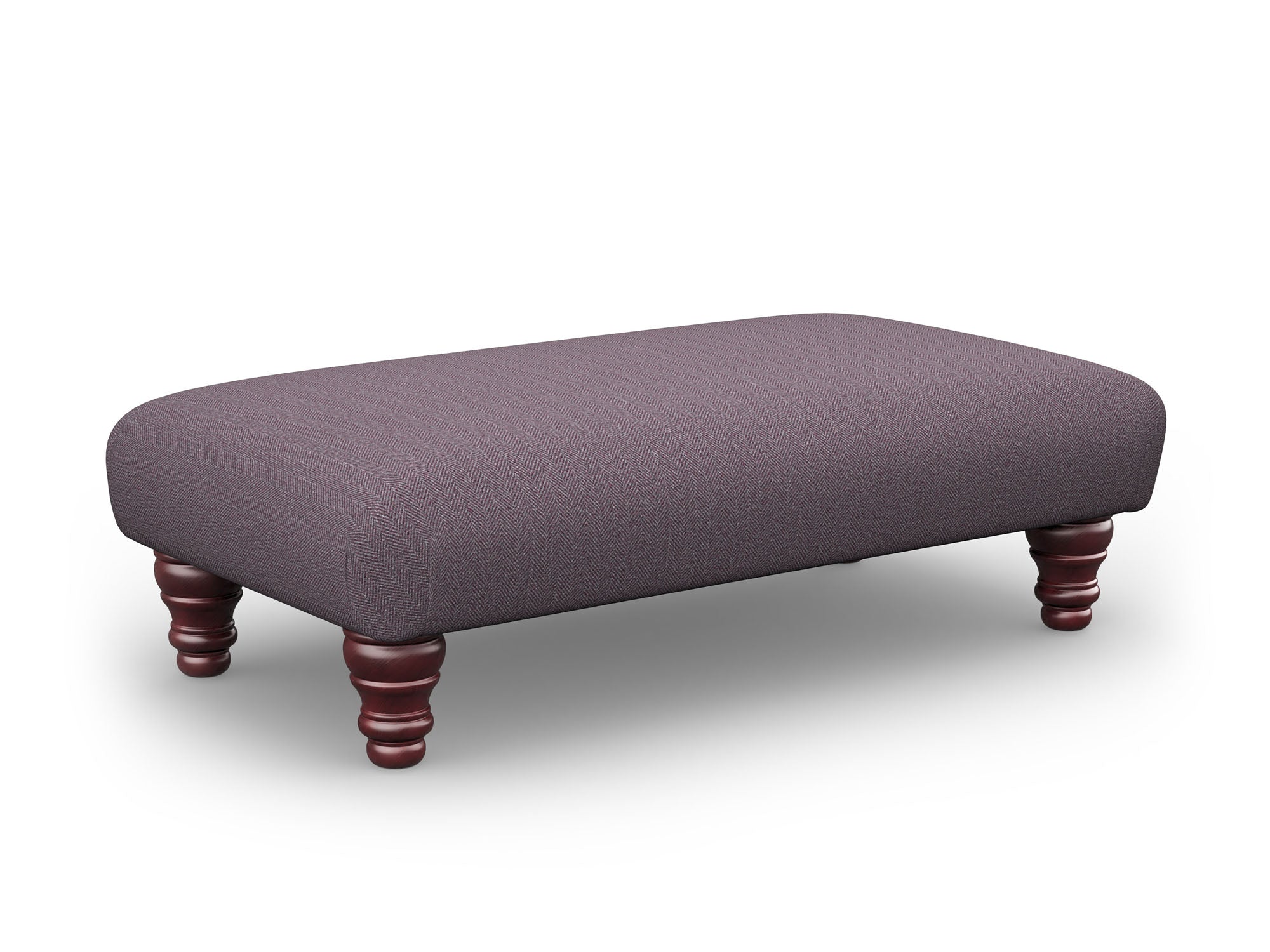 Abraham Moon Herringbone Bracken Joran Footstool
