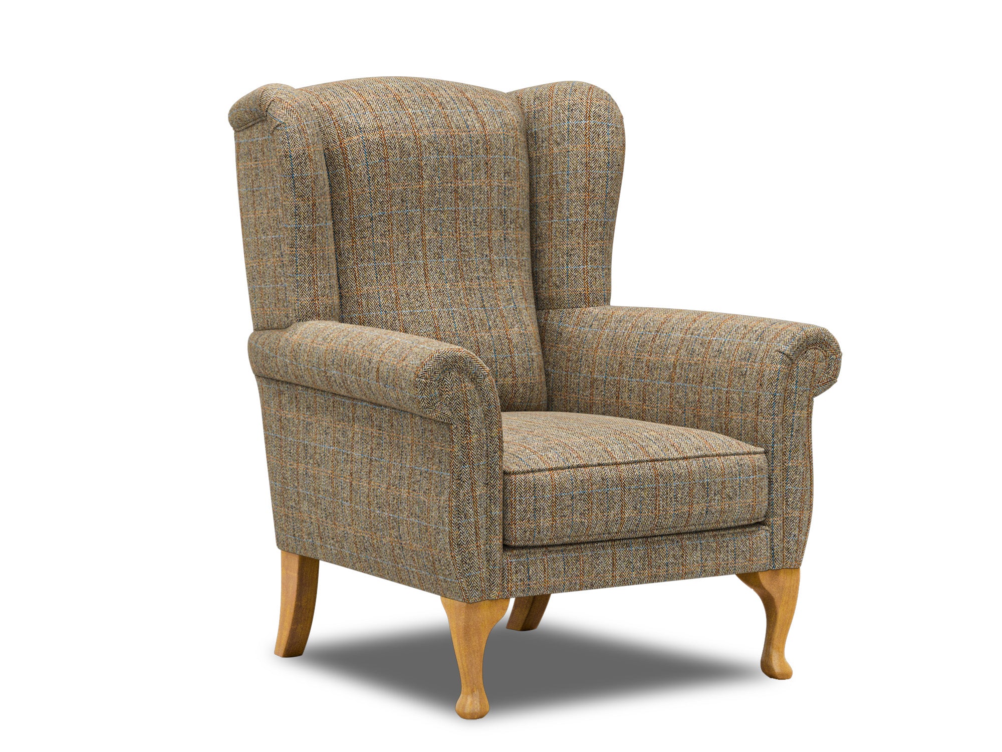 Harris Tweed Herringbone Moss Harper Armchair – All About Tweed