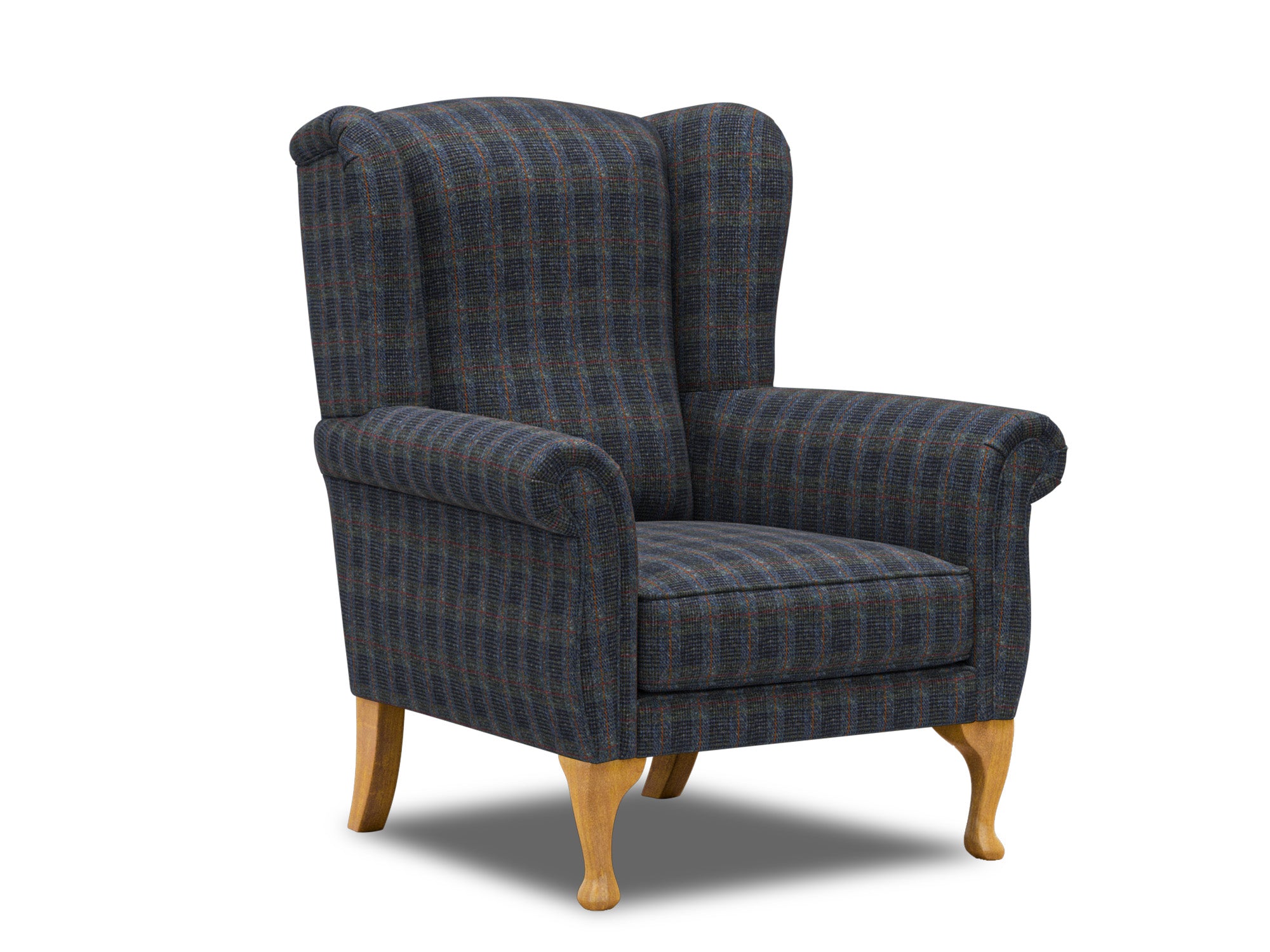 Harris Tweed Check Midnight Harper Armchair – All About Tweed