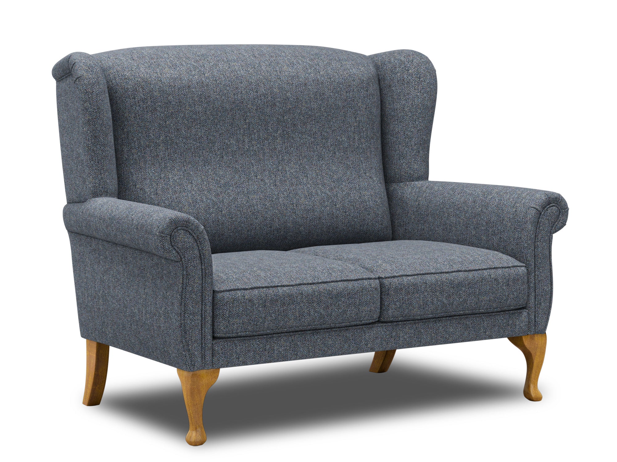 Harris Tweed Barleycorn Sky Harper Compact 2 Seater Sofa – All About Tweed