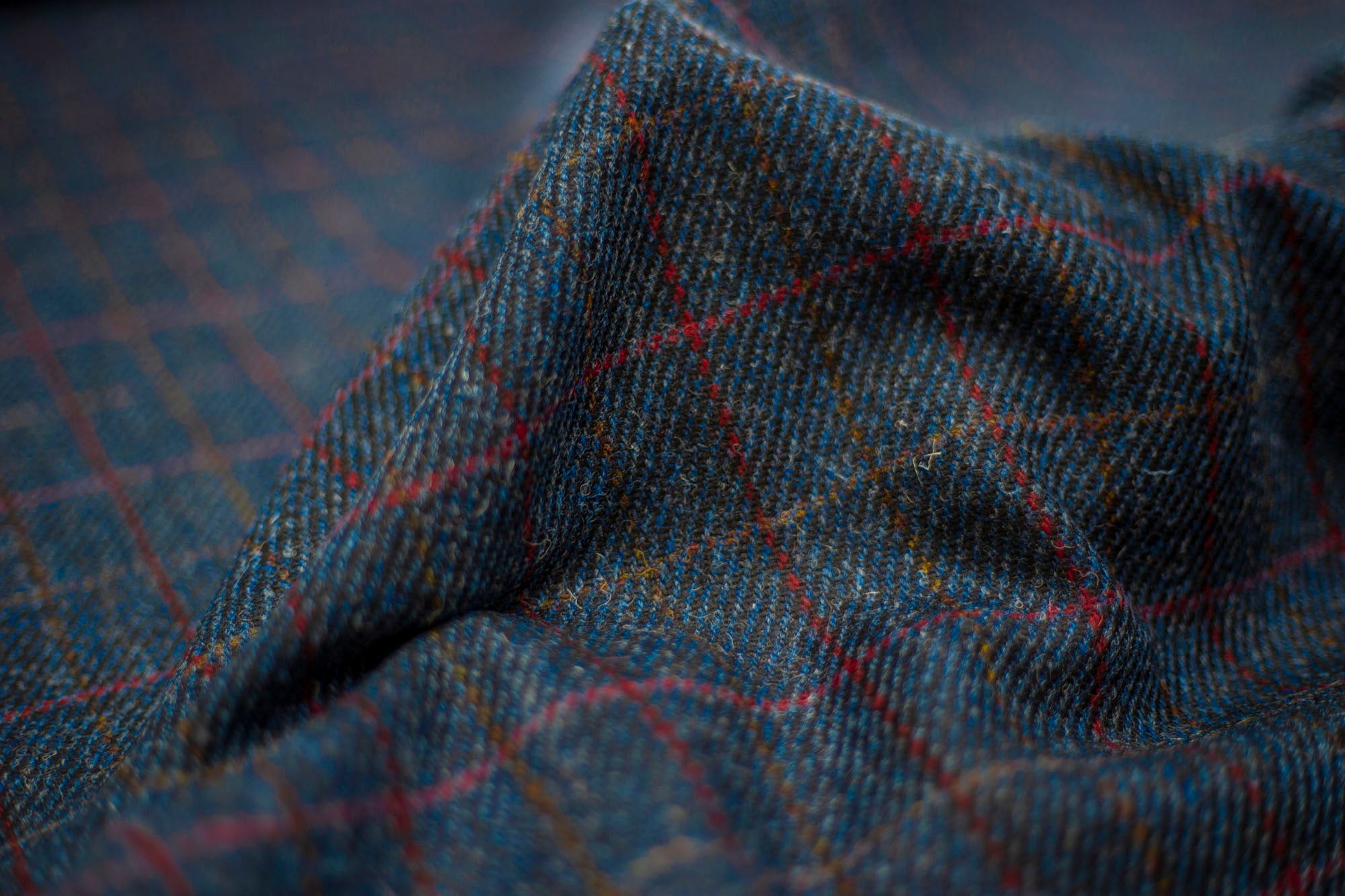 Products in Harris Tweed Herringbone Denim Fabric Products