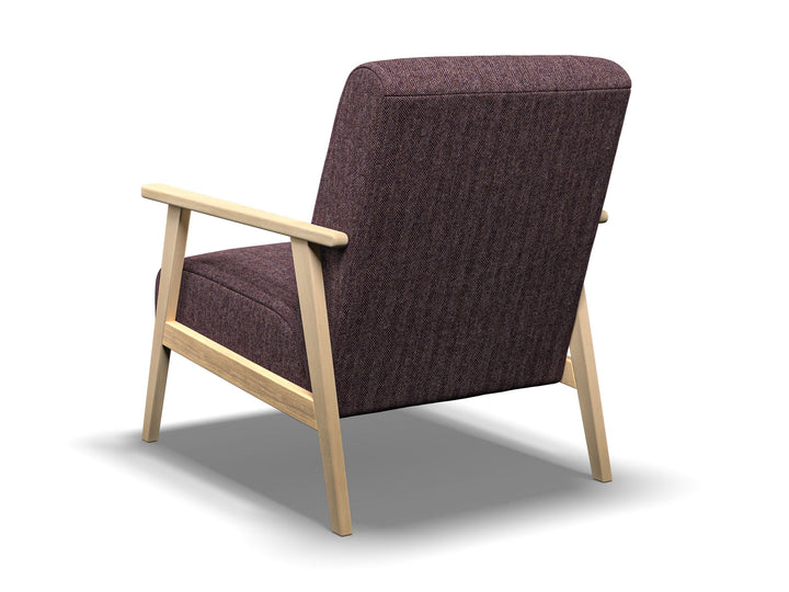 Abraham Moon Herringbone Bronze Joran Armchair