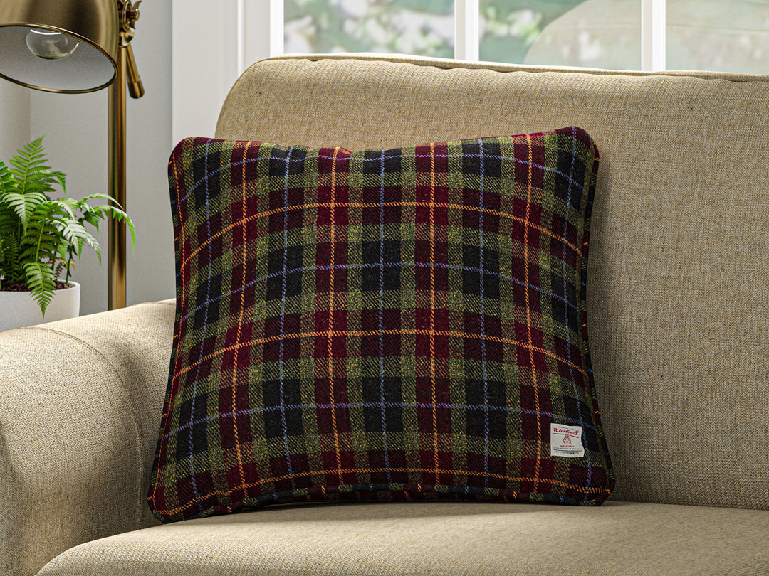 Harris Tweed Check Scarlet Cushion Cover – All About Tweed