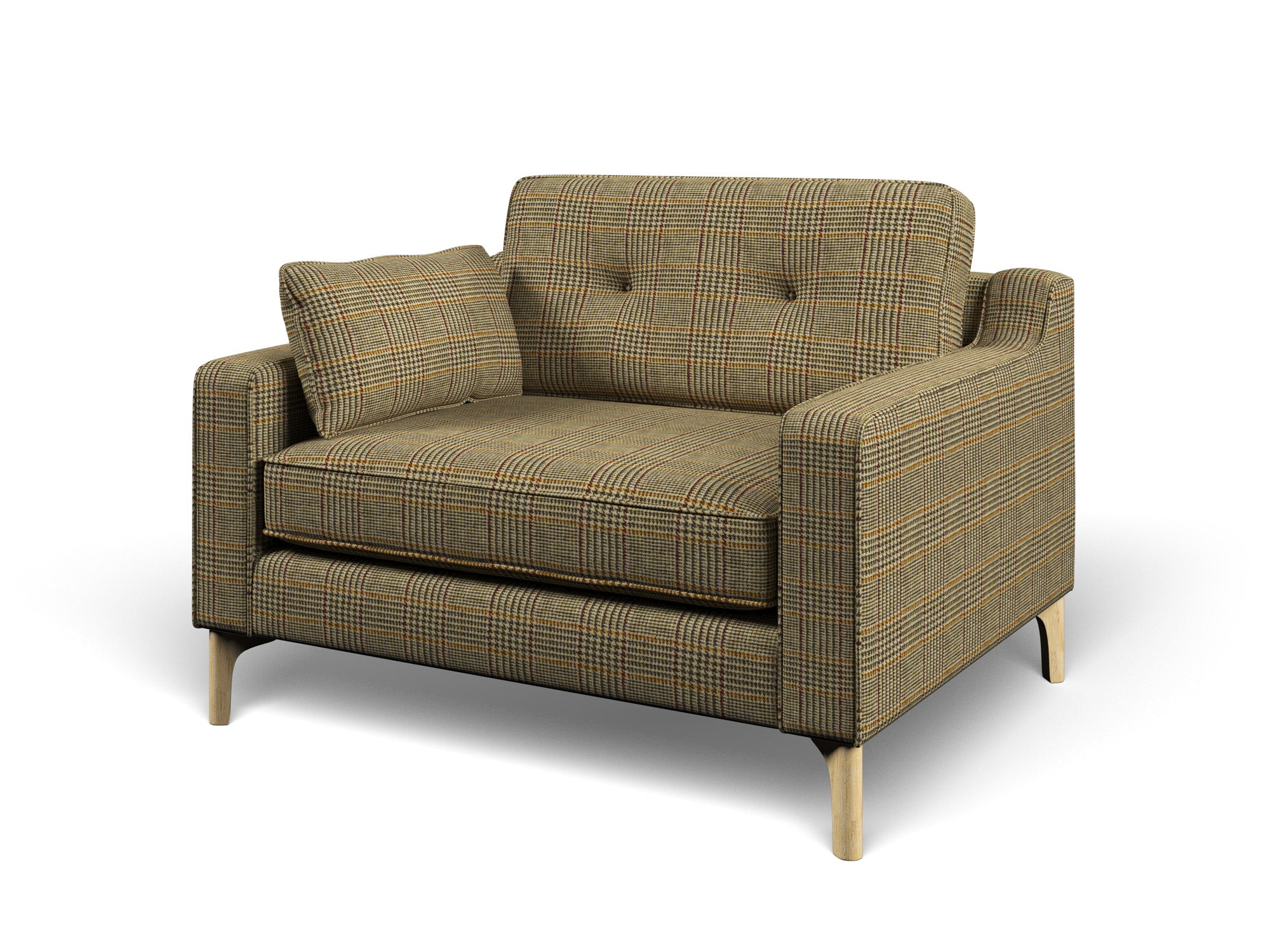 Harris Tweed Dogtooth Bronze Hug Loveseat Sofa – All About Tweed