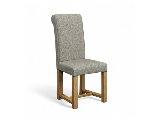 Abraham Moon Arran Teal Hudson Dining Chair Front Cut Out
