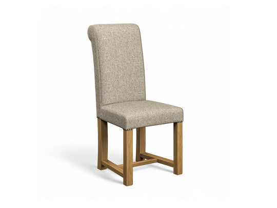 Abraham Moon Fleck Mushroom Hudson Dining Chair Front Cut Out