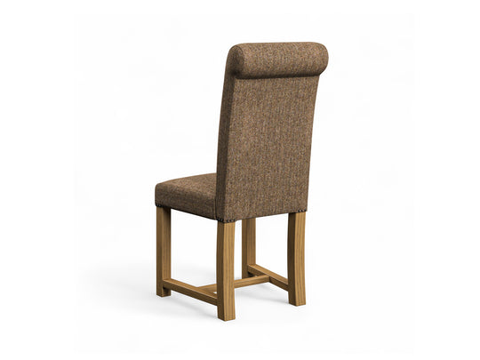 Abraham Moon Herringbone Bracken Hudson Dining Chair Back Image