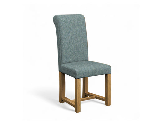 Abraham Moon Herringbone Pine Hudson Dining Chair Front Cut Out
