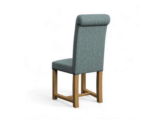 Abraham Moon Herringbone Pine Hudson Dining Chair Back Image