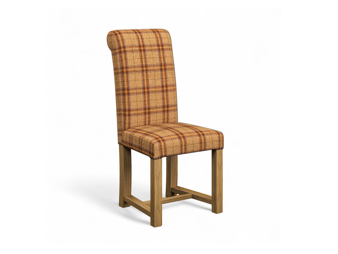 Abraham Moon Apsley Terracotta Hudson Dining Chair Front Cut Out