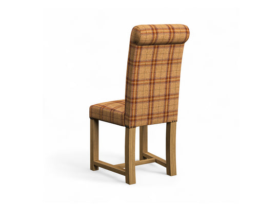 Abraham Moon Apsley Terracotta Hudson Dining Chair Back Image