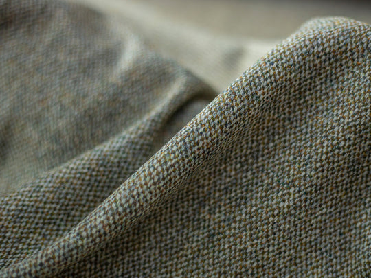Harris Tweed Barleycorn Sage Hudson Dining Chair Fabric Image 2