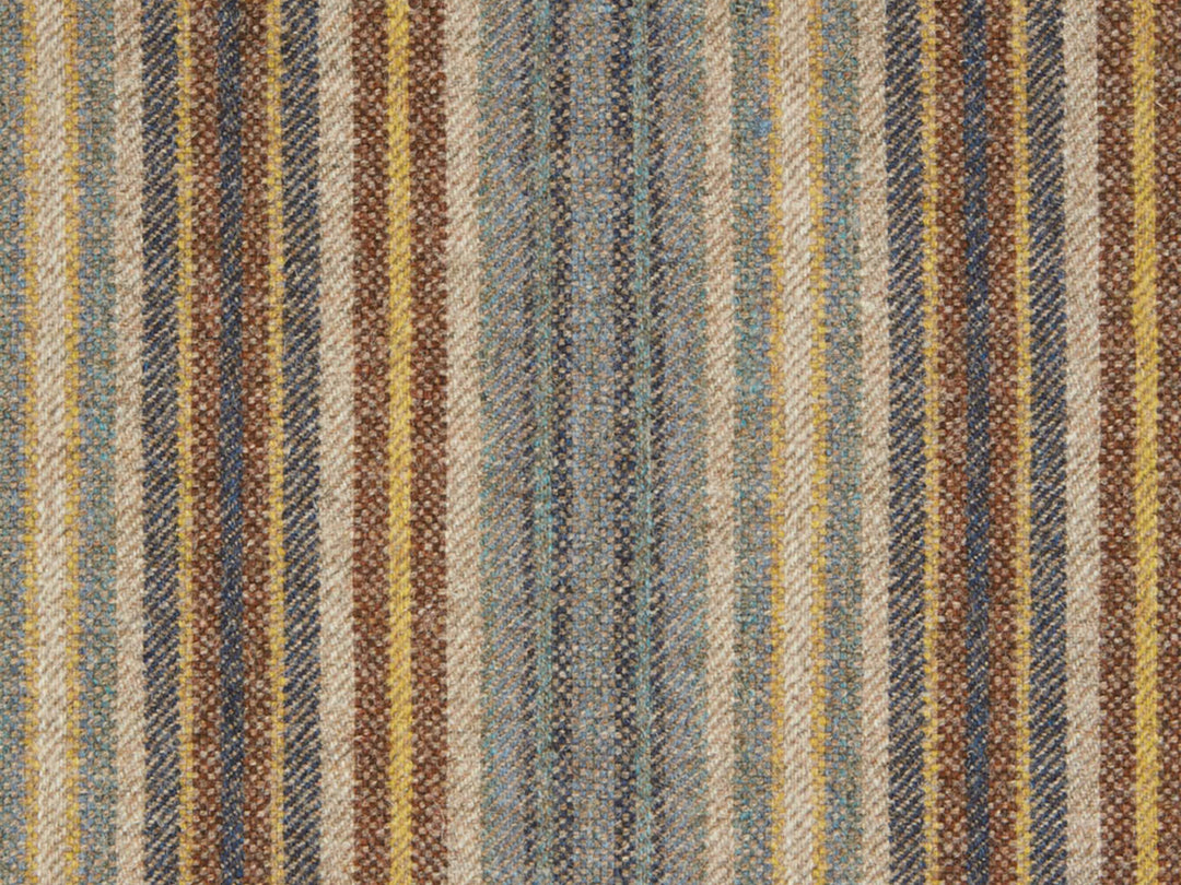 Abraham Moon Burleigh Denim Gold Hudson Dining Chair Fabric Image 1