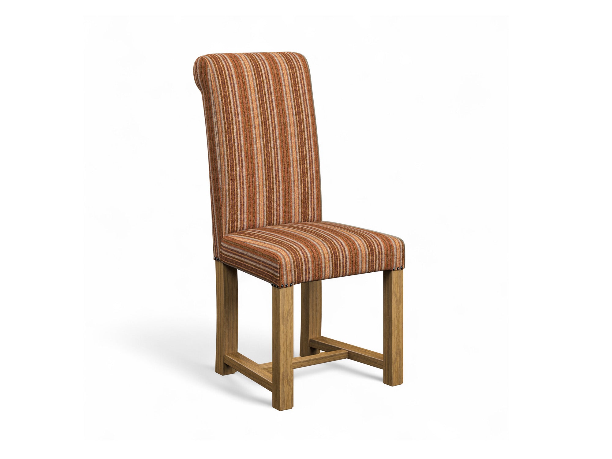 Abraham Moon Burleigh Terracotta Hudson Dining Chair Front Cut Out