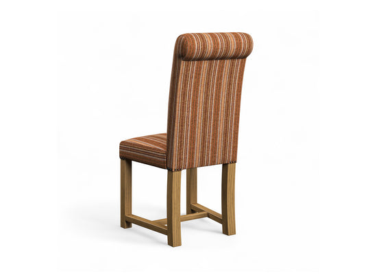 Abraham Moon Burleigh Terracotta Hudson Dining Chair Back Image