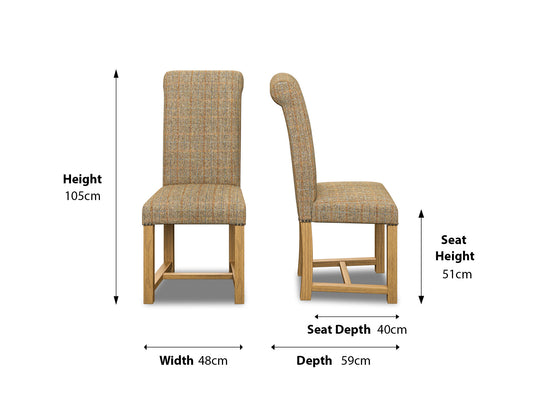 Abraham Moon Burleigh Terracotta Hudson Dining Chair Dimensions