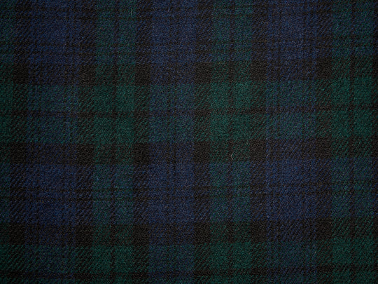 Harris Tweed Tartan Black Hudson Dining Chair Fabric Image 1