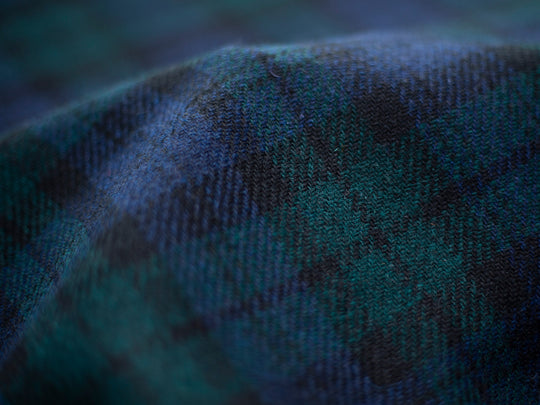 Harris Tweed Tartan Black Hudson Dining Chair Fabric Image 2