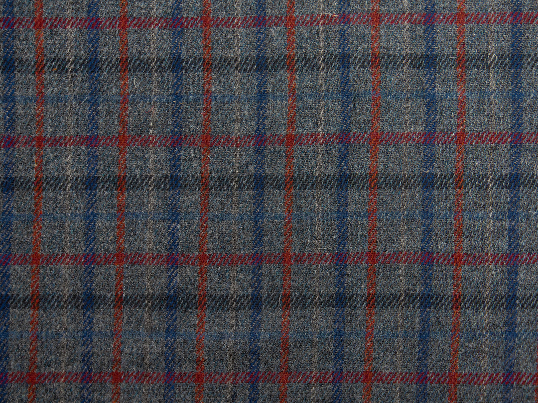 Harris Tweed Check Carbon Hudson Dining Chair Fabric Image 1