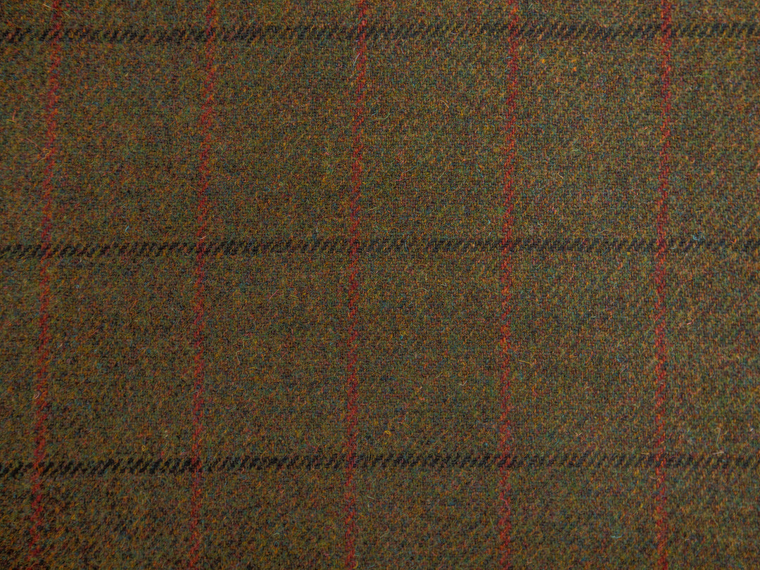 Harris Tweed Check Gorse Hudson Dining Chair Fabric Image 1