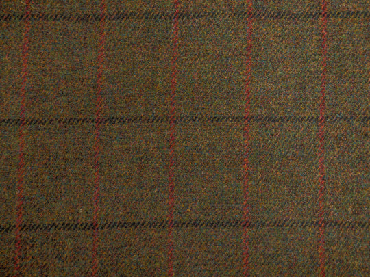 Harris Tweed Check Gorse Hudson Dining Chair Fabric Image 1