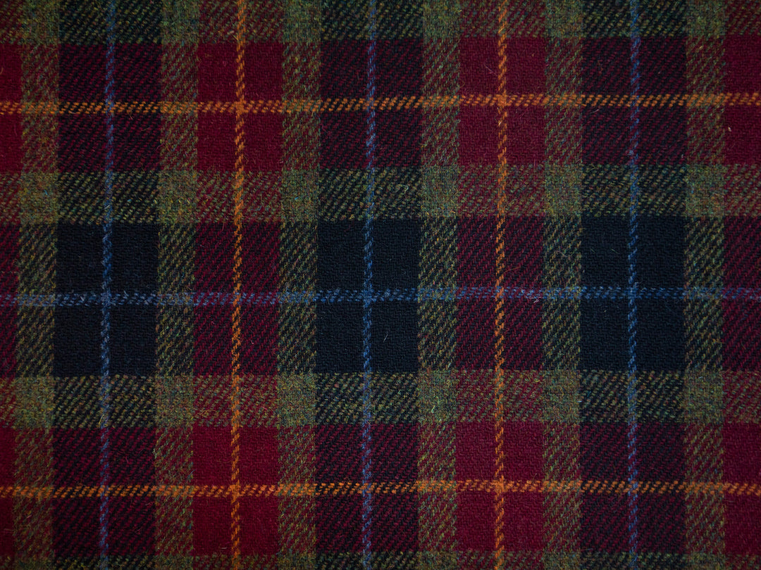 Harris Tweed Check Scarlet Hudson Dining Chair Fabric Image 1