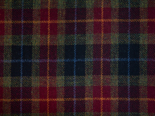 Harris Tweed Check Scarlet Hudson Dining Chair Fabric Image 1