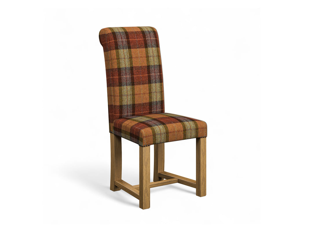 Abraham Moon Skye Burnt Orange Hudson Dining Chair Front Cut Out