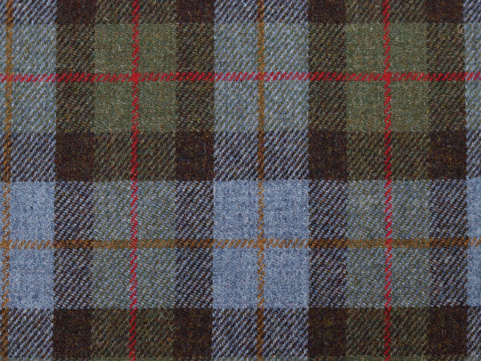 Harris Tweed Check Sky Hudson Dining Chair Fabric Image 1
