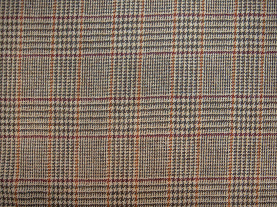 Harris Tweed Dogtooth Bronze Hudson Dining Chair Fabric Image 1