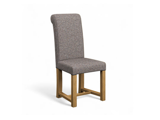 Abraham Moon Donegal Slate Hudson Dining Chair Front Cut Out