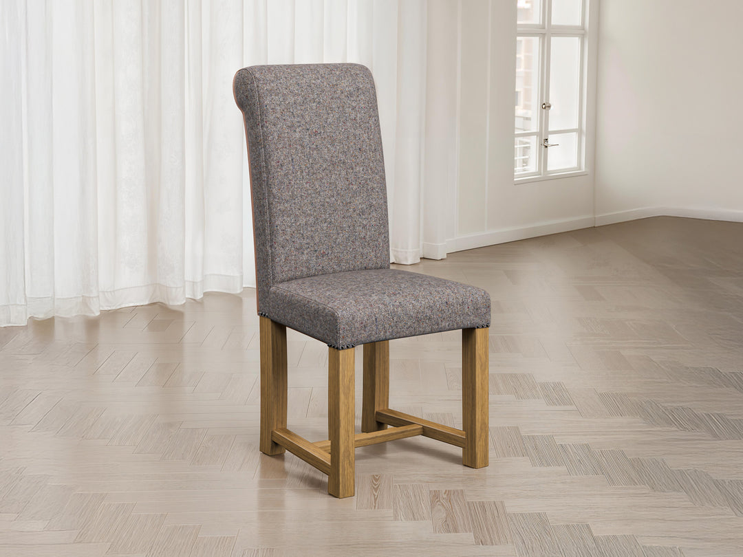 Abraham Moon Donegal Slate Hudson Dining Chair Front Lifestyle Image