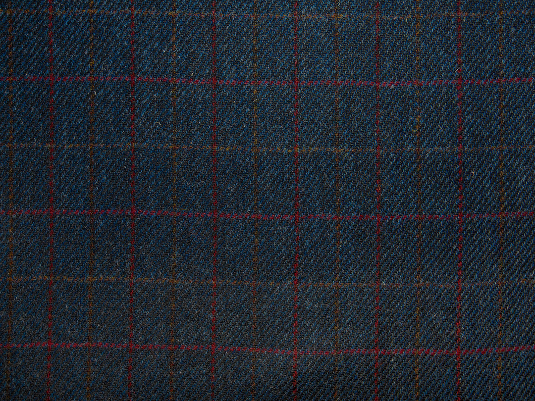 Harris Tweed Herringbone Denim Hudson Dining Chair Fabric Image 1