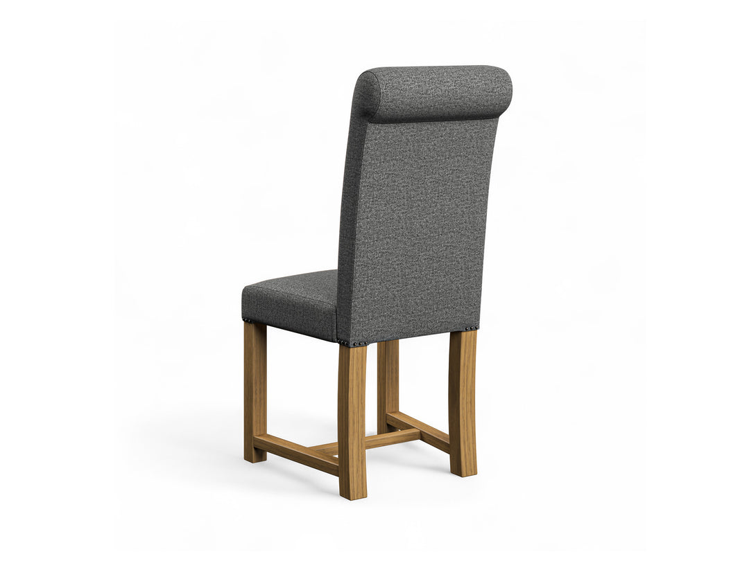 Harris Tweed Harris Dark Grey Hudson Dining Chair Back Image