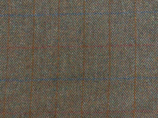 Harris Tweed Herringbone Fern Hudson Dining Chair Fabric Image 1