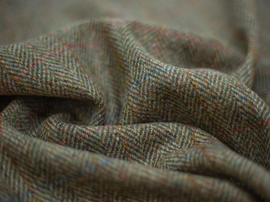 Harris Tweed Herringbone Fern Hudson Dining Chair Fabric Image 2