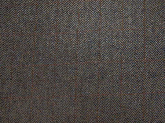 Harris Tweed Herringbone Forest Hudson Dining Chair Fabric Image 1