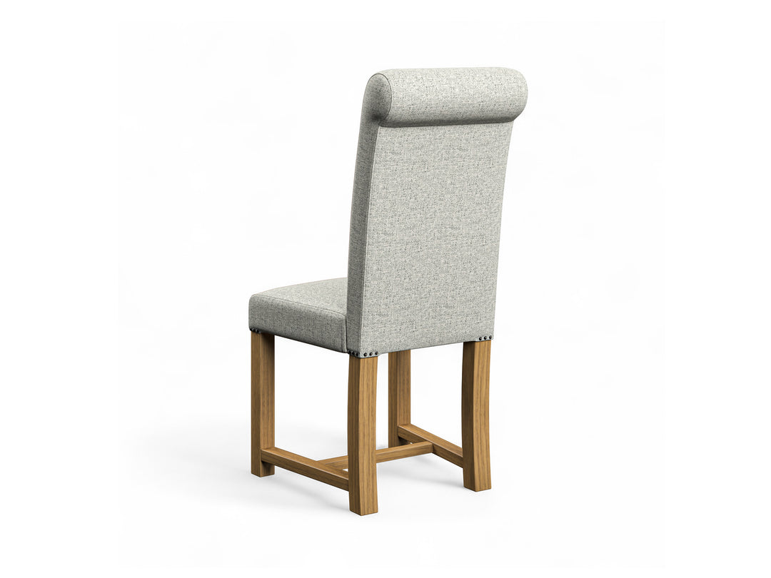 Harris Tweed Harris Light Grey Hudson Dining Chair Back Image