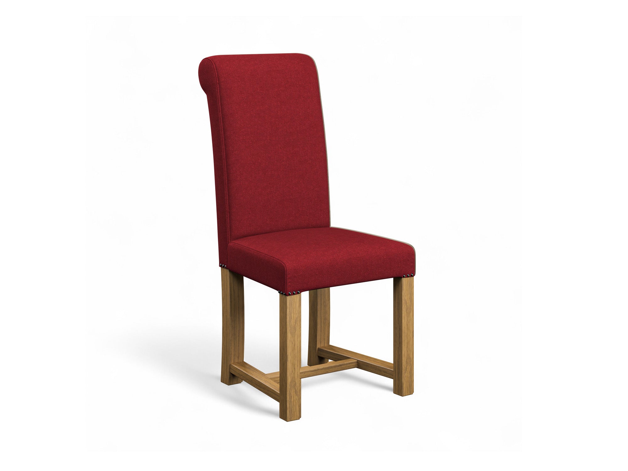 Harris Tweed Harris Red Hudson Dining Chair Front Cut Out