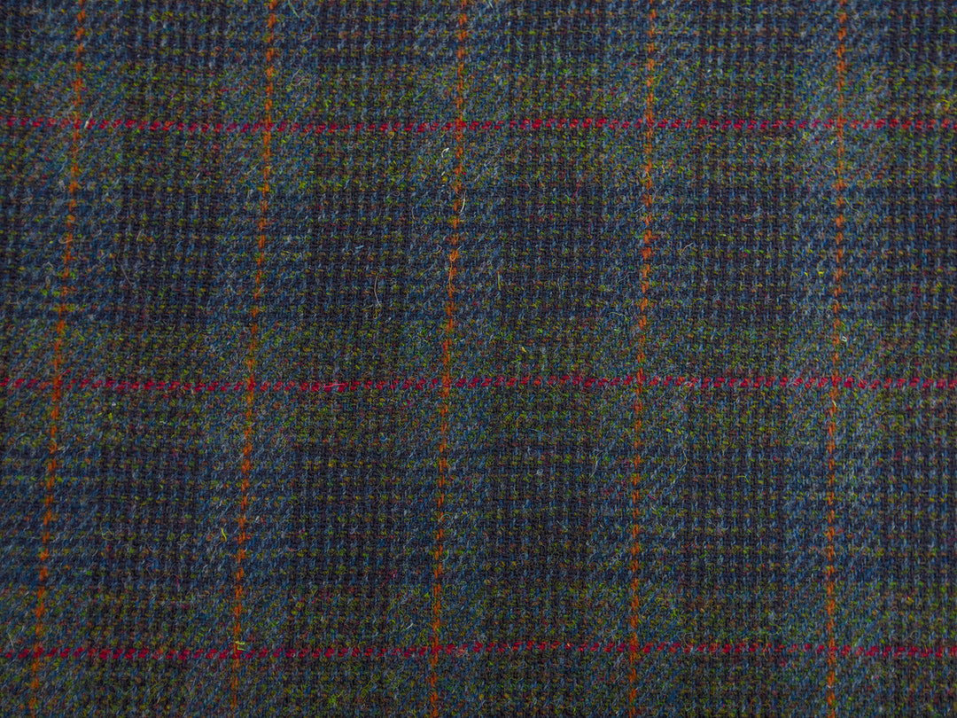 Harris Tweed Check Midnight Hudson Dining Chair Fabric Image 1
