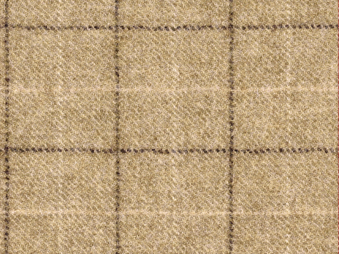 Abraham Moon Oatmeal Check Hudson Dining Chair Fabric Image 1