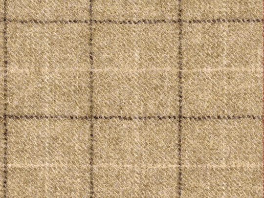 Abraham Moon Oatmeal Check Hudson Dining Chair Fabric Image 1
